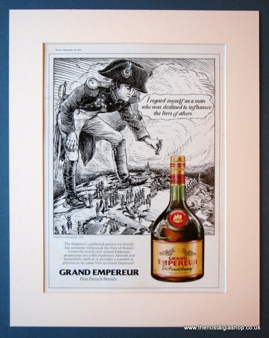 Grand Empereur Brandy. Original advert 1975 (ref AD1175)