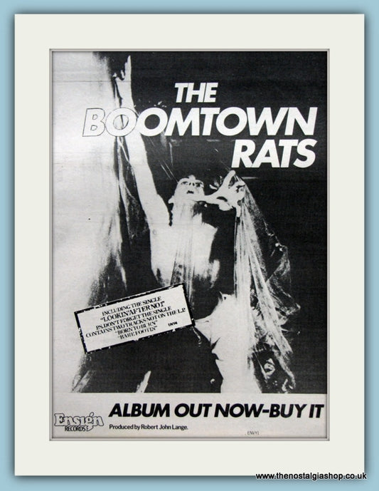 The Boomtown Rats Original Advert 1977 (ref AD2105)