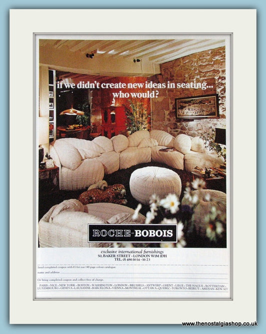 Roche-Bobois Furnishings Original Advert 1978 (ref AD3837)