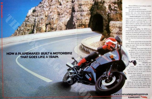 Kawasaki GPX750 Motorcycle. Original advert  (ref AD1285)