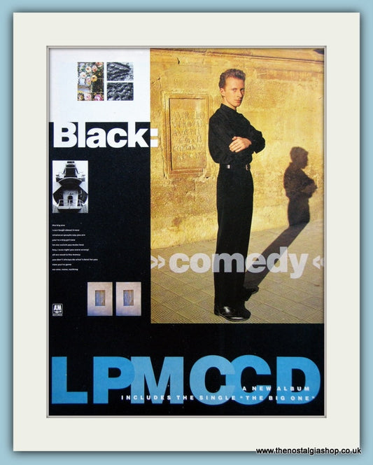 Black  LPMCCD Original Music Advert 1988 (ref AD3410)