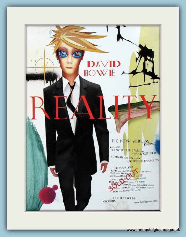 David Bowie Reality 2003 Original Advert (ref AD4431)