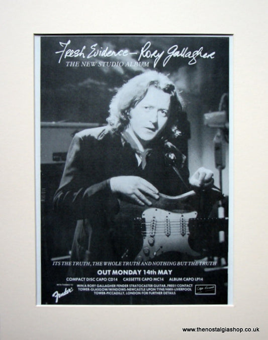 Rory Gallagher Original Advert 1990 (ref AD908)