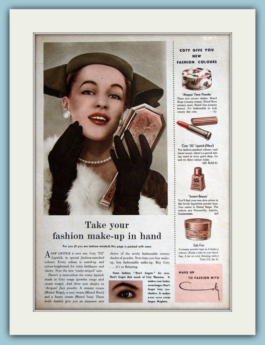 Coty Make Up Original Advert 1954 (ref AD3731)