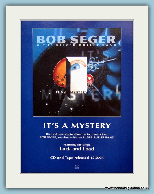 Bob Seger & The Silver Bullet Band It's A Mystery 1996 Original Music Advert (ref |AD3440)