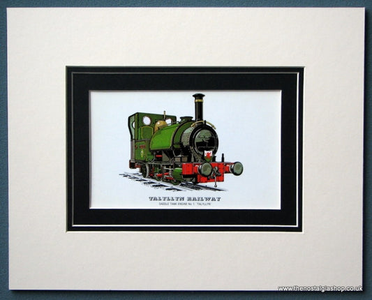 Talyllyn Railway 'Talyllyn' Mounted Print (ref SP83)