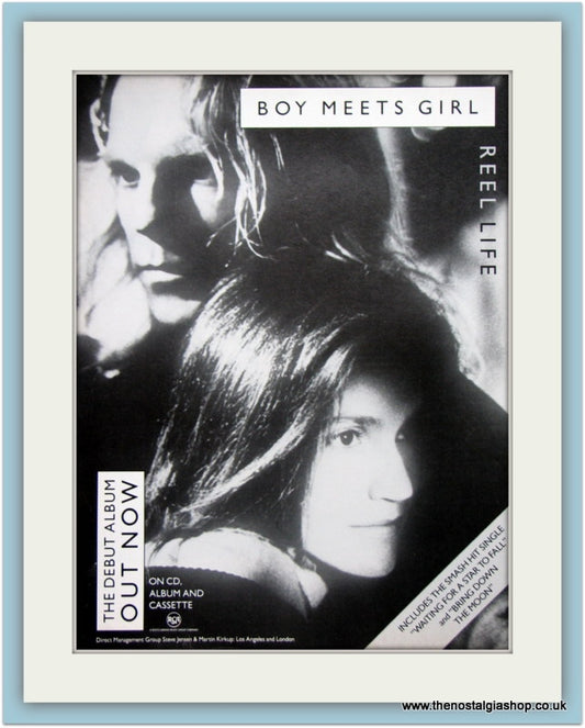 Boy Meets Girl Reel Life1989 Original Advert (ref AD3322)