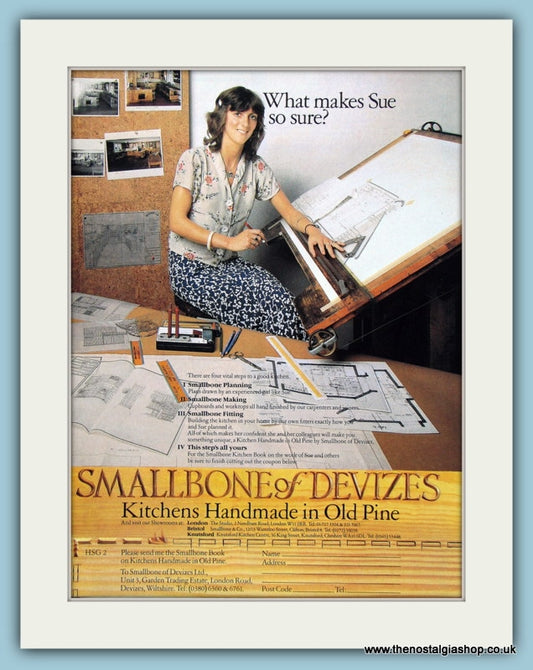 Smallbone of Devizes. Kitchens. Original Advert 1981 (ref AD2802)