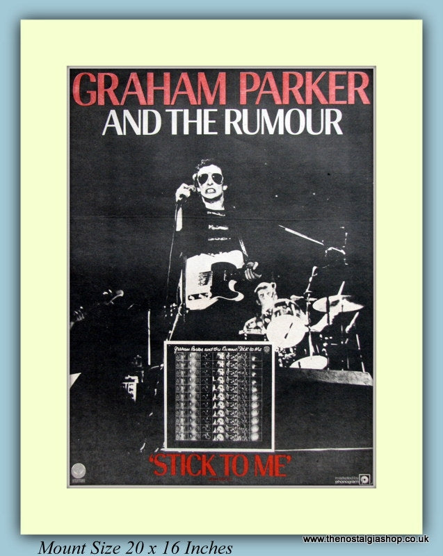 Graham Parker And The Rumour Original Advert 1977 (ref AD9135)