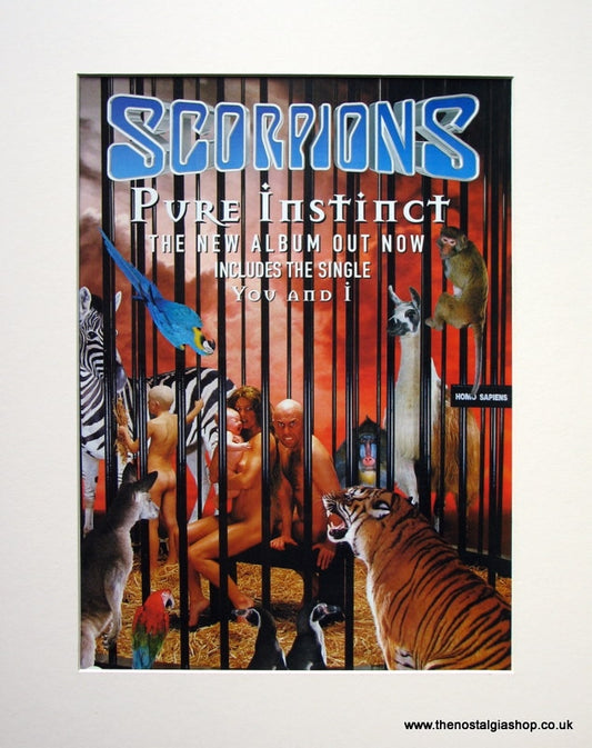 Scorpions Pure Instinct 1996 Original Advert (ref AD926)