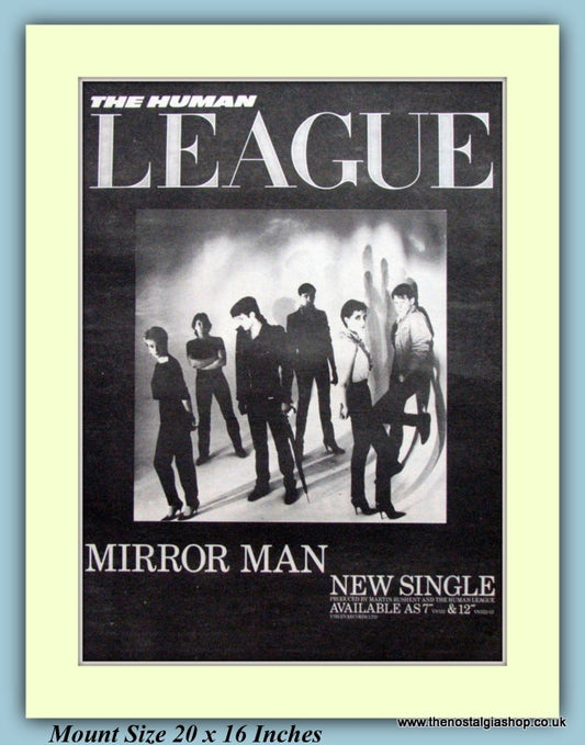 Human League Mirror Man Original Advert 1982 (ref AD9320)