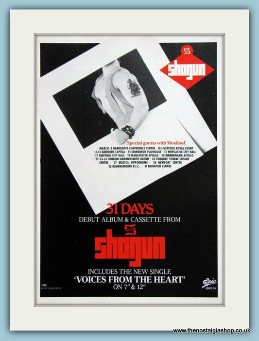 Shogun 31 Days 1987 Original Advert (ref AD2921)