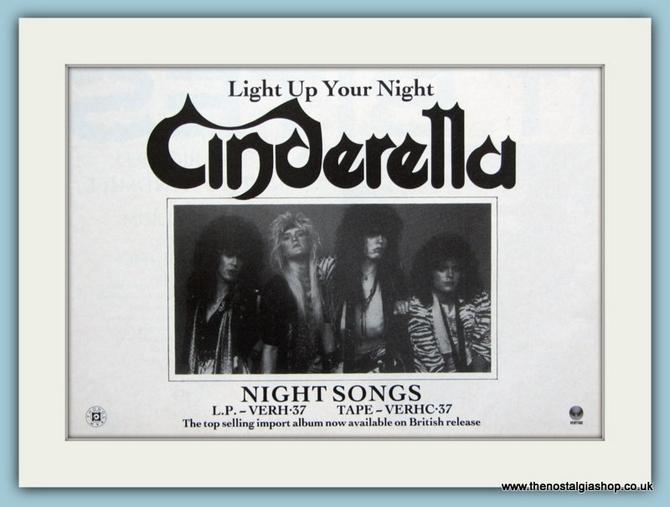 Cinderella Set Of 4 Original Music Adverts 1980's (ref AD3821)