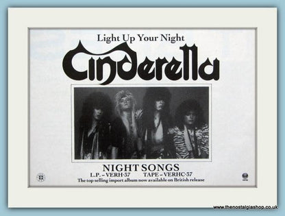 Cinderella Set Of 4 Original Music Adverts 1980's (ref AD3821)