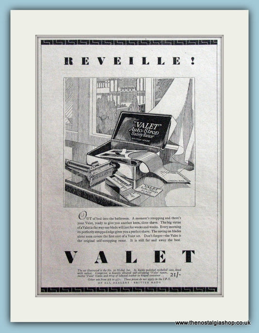 Reveille Valet. Original Advert 1937 (ref AD4513)