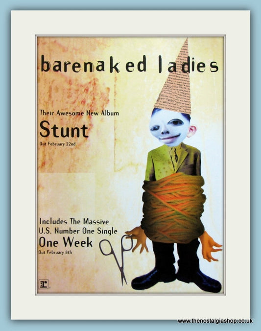 Barenaked Ladies Stunt 1999 Original Advert (ref AD2895)