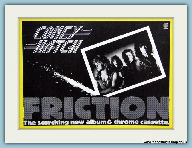 Coney Hatch Friction Original Music Advert 1985 (ref AD3809)