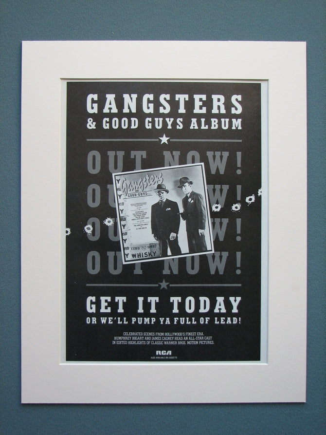 Gangsters and Good Guys  1985 Original advert (ref AD552)