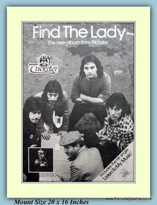 Trickster Find The Lady Original Advert 1977 (ref AD9300)