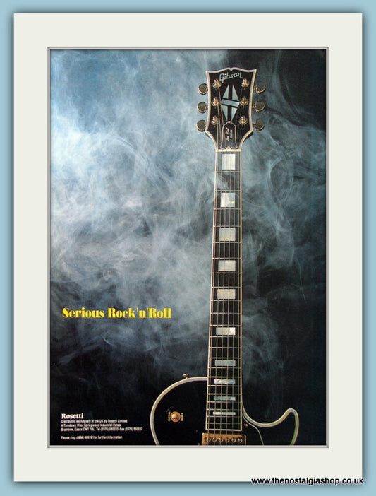 Gibson Rosetti Guitar Original Advert 1991 (ref AD2728)