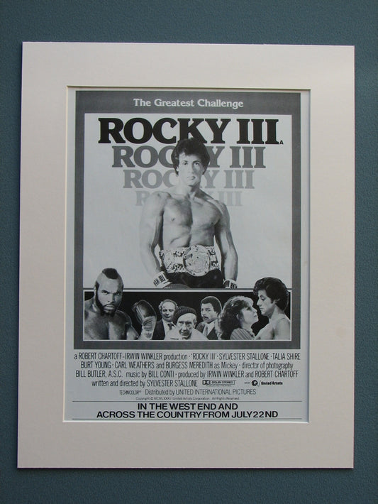 Rocky III  1982 Original advert (ref AD634)