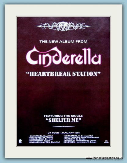 Cinderella Heartbreak Station Set Of 2 Original Adverts 1990 (ref AD4058)