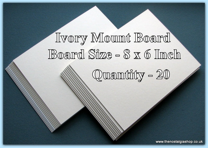 Mount Board. Ivory. Size 8 x 6 Inch. Quantity 20 Sheets. – The ...