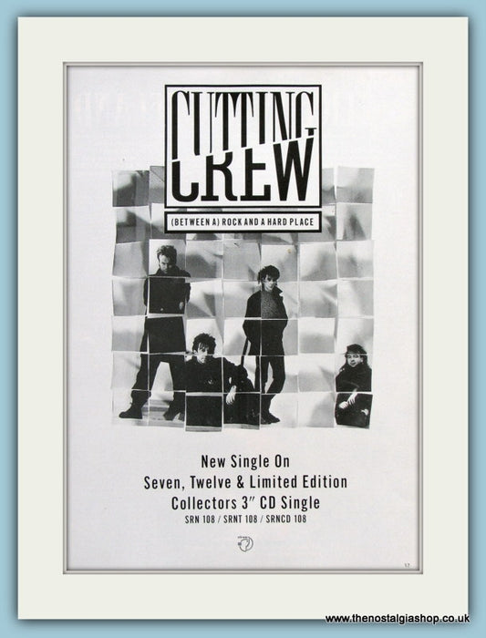 Cutting Crew (Between A) Rock And A Hard Place Original Music Advert 1989 (ref AD3751)