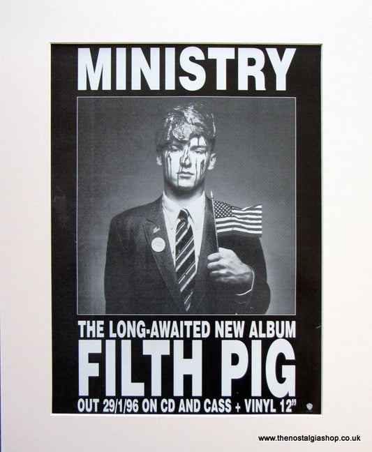 Ministry Filth Pig 1996 Original Advert (ref AD939)