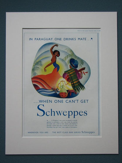 Schweppes Set of 4 Original adverts 1930's (ref AD812)