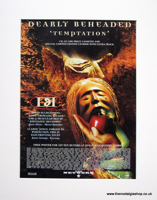 Dearly Beheaded Original Advert 1996 (ref AD925)