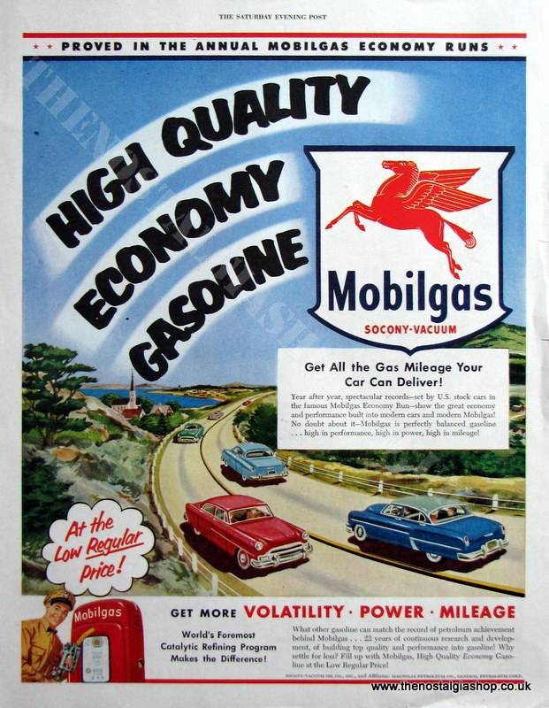 Studebaker Truck & Mobilgas Double Original advert 1953 (ref Ad4080)