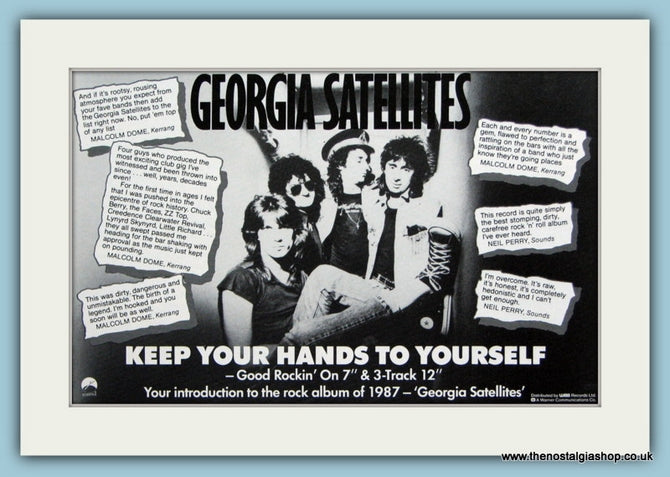 Georgia Satellites Original Advert 1987 (ref AD1885)