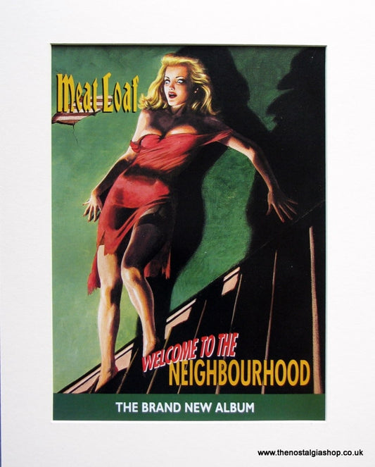 Meatloaf Welcome To The Neighbourhood 1995 Original Advert (ref AD945)