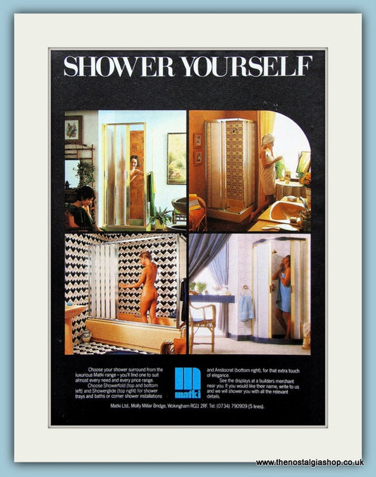 Matki Showers Original Advert 1981 (ref AD2368)