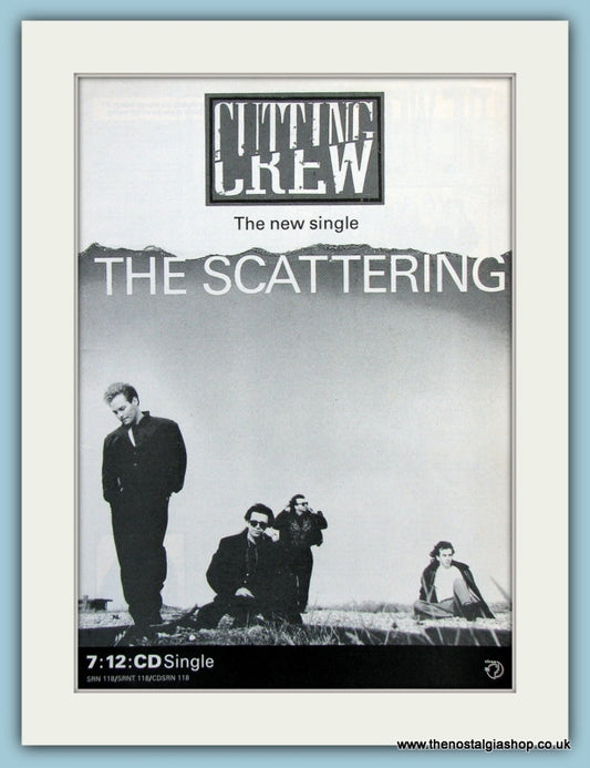 Cutting Crew The Scattering Original Music Advert 1989 (ref AD3750)