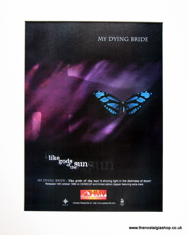 My Dying Bride 1996 Original Advert (ref AD931)