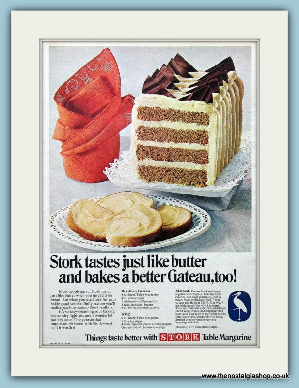 Stork Margarine Original Advert 1968 (ref AD4387)