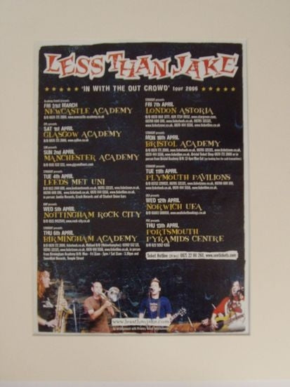 Less Than Jake 2006 Tour Advert (AD5001K)