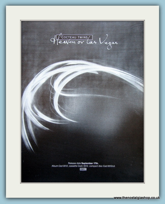 Cocteau Twins Heaven Or Las Vegas Original Advert 1990 (ref AD4143)