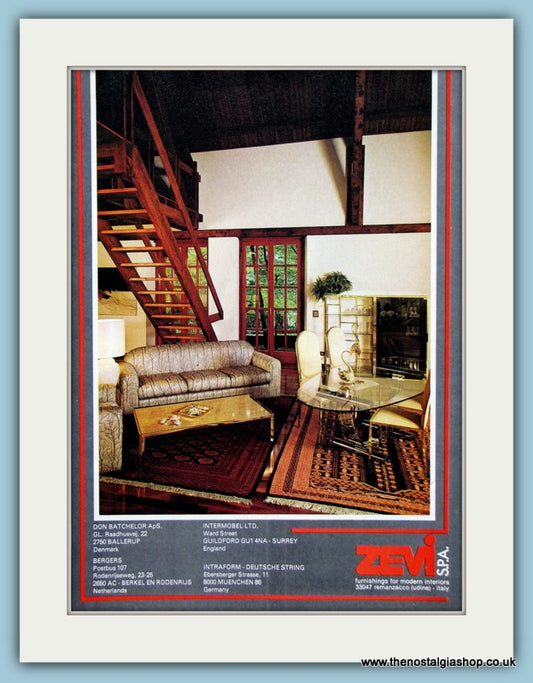 Zevi Furnishings Original Advert 1981 (ref AD2426)