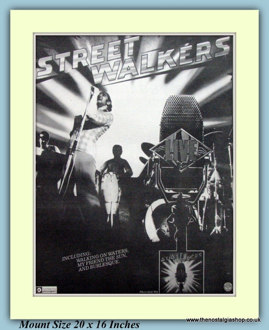 Street Walkers Live Original Advert 1977 (ref AD9265)