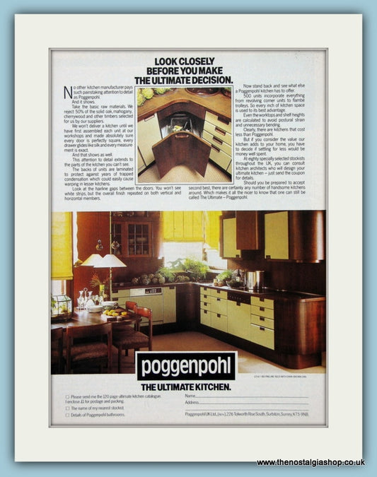 Poggenpohl Kitchens. Original Advert 1981 (ref AD2804)