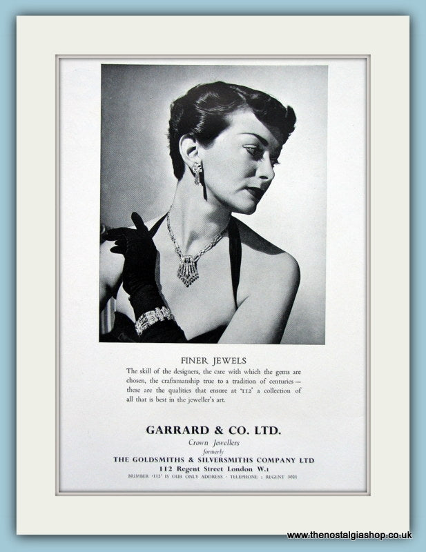 Garrard Jewellers Original Advert 1953 (ref AD6263) – The Nostalgia Shop