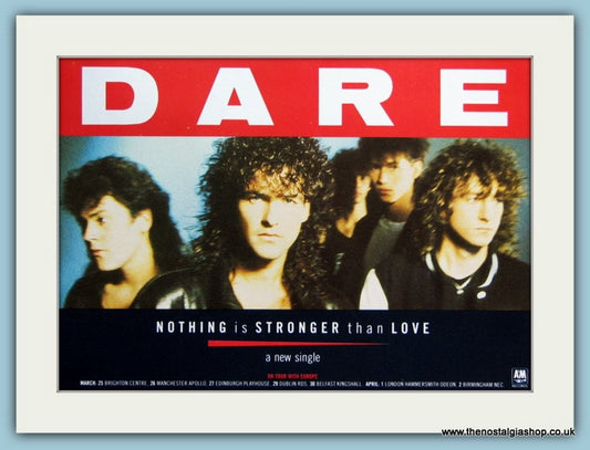 Dare Set Of 3 Original Adverts 1989 (ref AD4164)