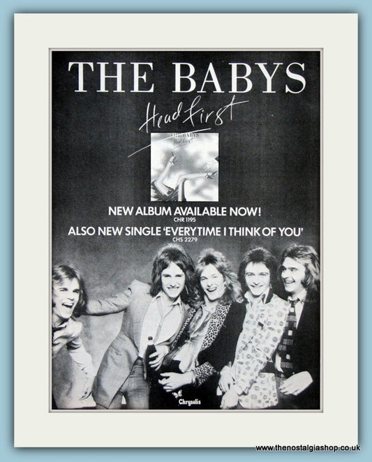 The Babys Head First 1979 Original Advert  (ref AD3307)