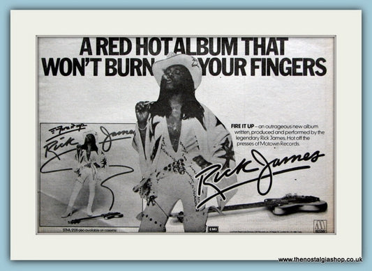 Rick James, Fire It Up 1978 Original Advert (ref AD2065)