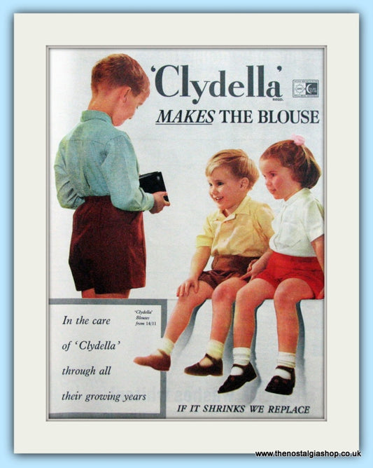 Clydella Blouse. Original Advert 1955 (ref AD4769)