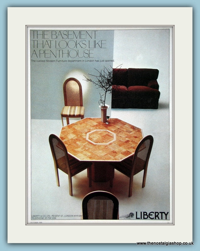 Liberty Furniture. Original Advert 1978 (ref AD2467)