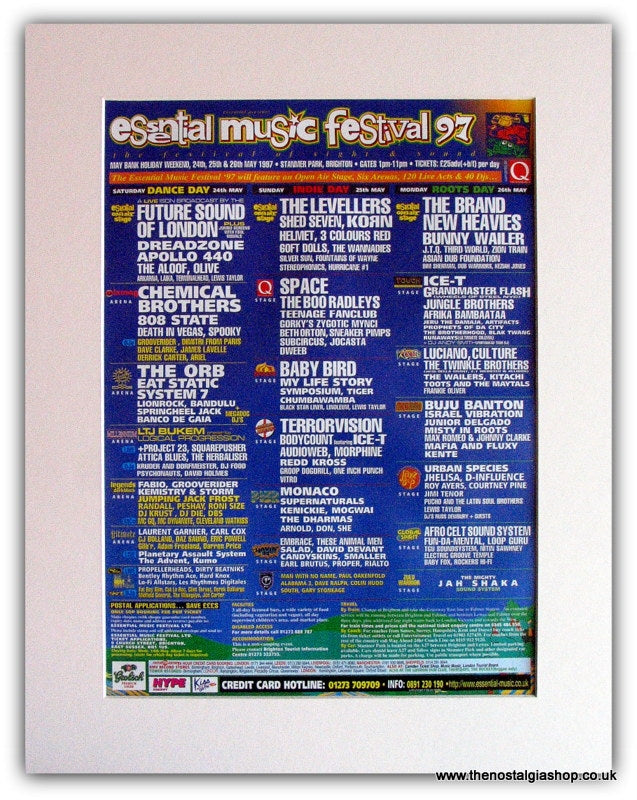 Essential Music Festival 1997 Advert (ref AD1851)